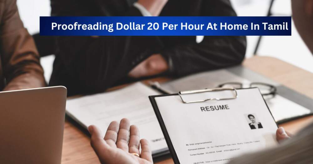 Proof Reading Dollar 20 Per Hour At Home In Tamil